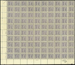 Sale 1107, Lot 769, Complete Sheets and Panes
