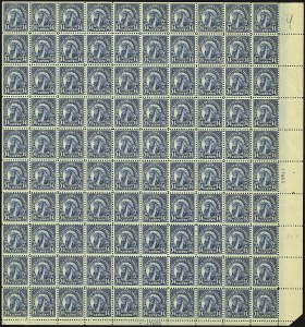 Sale 1107, Lot 772, Complete Sheets and Panes, Cont.
