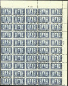 Sale 1107, Lot 777, Complete Sheets and Panes, Cont.