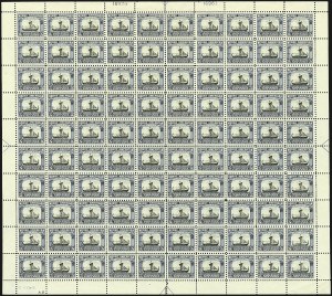 Sale 1107, Lot 778, Complete Sheets and Panes, Cont.