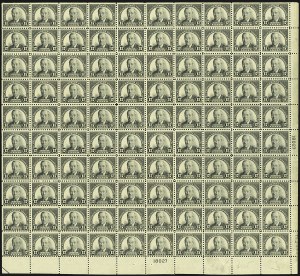 Sale 1107, Lot 780, Complete Sheets and Panes, Cont.