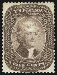 Sale 1107, Lot 88, 1857-60 Issue (Scott 18-39)