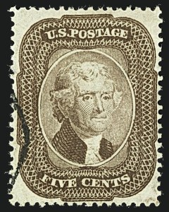 Sale 1108, Lot 30, 1857-60 Issue (Scott 18-39)