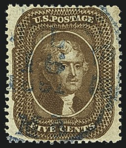 Sale Number 1108, Lot Number 31, 1857-60 Issue (Scott 18-39) Sale Number 1108, Lot Number 31, 1857-60 Issue (Scott 18-39)