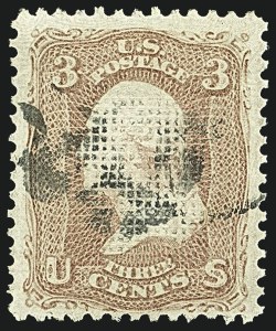 Sale 1108, Lot 57, 1867-68 Grilled Issue (Scott 83-101)