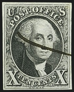 Sale 1109, Lot 321, 10c 1847 Issue, Off-Cover (Scott 2)