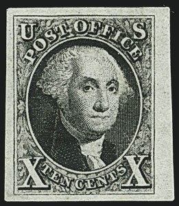 Sale 1109, Lot 324, 10c 1847 Issue, Off-Cover (Scott 2)