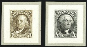 Sale 1109, Lot 376, 1875 Reproduction of 1847 Issue, Proofs