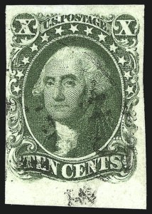 Sale 1109, Lot 424, 5c-10c 1851-56 Issue, Off-Cover (Scott 12-16)