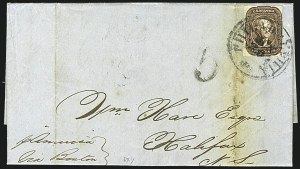 Sale 1109, Lot 472, 5c-12c 1851-56 Issue, On-Cover (Scott 12-17a)