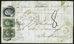 Sale 1109, Lot 476, 5c-12c 1851-56 Issue, On-Cover (Scott 12-17a)