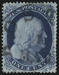 Sale 1109, Lot 484, 1c-5c 1857-60 Issue, Off-Cover (Scott 19-30A)