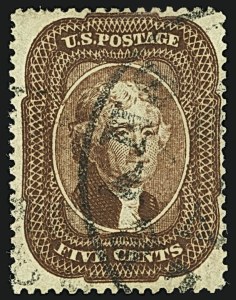 Sale 1109, Lot 491, 1c-5c 1857-60 Issue, Off-Cover (Scott 19-30A)