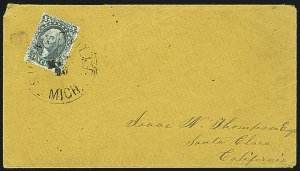 Sale 1109, Lot 539, 5c-30c 1857-60 Issue, On-Cover (Scott 27-38)