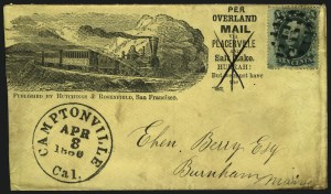 Sale 1109, Lot 548, 5c-30c 1857-60 Issue, On-Cover (Scott 27-38)