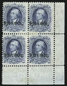 Sale 1109, Lot 561, 1861-66 Issue, Proofs