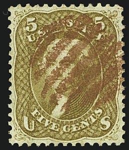 Sale 1109, Lot 573, 1861-66 Issue, Off-Cover (Scott 62B-68)