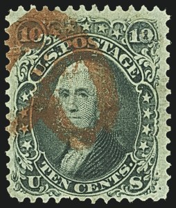 Sale 1109, Lot 578, 1861-66 Issue, Off-Cover (Scott 62B-68)