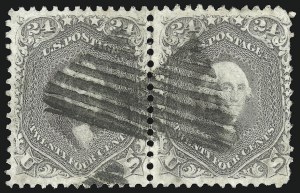 Sale 1109, Lot 584, 1861-66 Issue, Off-Cover, Cont. (Scott 69-78c)
