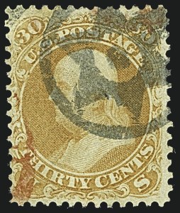 Sale 1109, Lot 601, 1861-66 Issue, Off-Cover, Cont. (Scott 69-78c)
