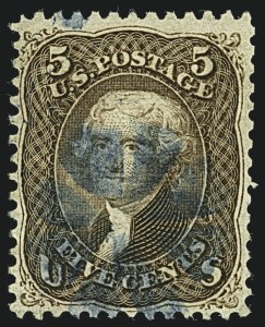 Sale 1109, Lot 658, 1867-68 Grilled Issue, Off-Cover (Scott 79-101)