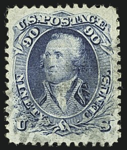 Sale 1109, Lot 660, 1867-68 Grilled Issue, Off-Cover (Scott 79-101)