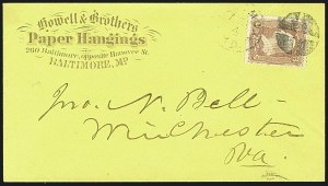 Sale 1109, Lot 667, 1867-68 Grilled Issue, On-Cover, 1875 Re-Issue (Scott 86-96, 107)