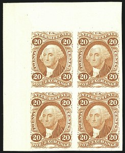 Sale 1110, Lot 1015, Revenue Proofs, First thru Second Issue