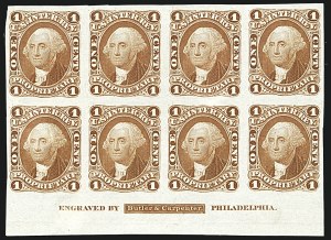 Sale 1110, Lot 1018, Revenue Proofs, First thru Second Issue