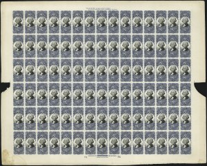 Sale 1110, Lot 1034, Revenue Proofs, First thru Second Issue