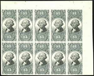 Sale 1110, Lot 1036, Revenue Proofs, Third Issue thru Proprietary