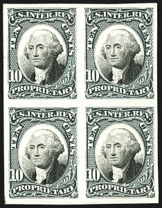 Sale 1110, Lot 1044, Revenue Proofs, Third Issue thru Proprietary