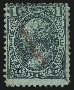 Sale 1110, Lot 1052, Revenue Proofs, Third Issue thru Proprietary