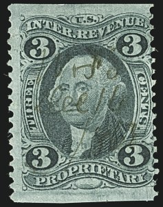 Sale 1110, Lot 1060, First Issue Revenues, Single Stamps