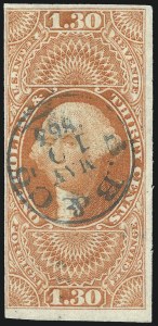 Sale 1110, Lot 1065, First Issue Revenues, Single Stamps