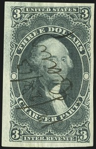 Sale 1110, Lot 1068, First Issue Revenues, Single Stamps