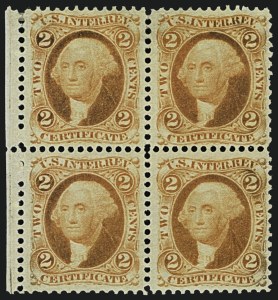Sale 1110, Lot 1091, First Issue Revenues, Blocks and Record-Size Multiples (Scott R1-R13)