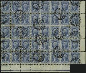 Sale 1110, Lot 1127, First Issue Revenues, Blocks and Record-Size Multiples, Cont. (Scott R37-R50)