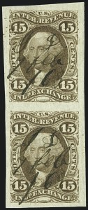 Sale 1110, Lot 1131, First Issue Revenues, Blocks and Record-Size Multiples, Cont. (Scott R37-R50)