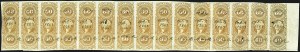 Sale 1110, Lot 1169, First Issue Revenues, Blocks and Record-Size Multiples, Cont. (Scott R51-R78)