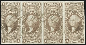 Sale 1110, Lot 1174, First Issue Revenues, Blocks and Record-Size Multiples, Cont. (Scott R51-R78)
