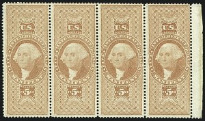 Sale 1110, Lot 1197, First Issue Revenues, Blocks and Record-Size Multiples, Cont. (Scott R79-R94)