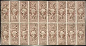 Sale 1110, Lot 1200, First Issue Revenues, Blocks and Record-Size Multiples, Cont. (Scott R79-R94)