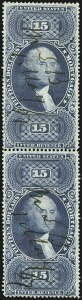 Sale 1110, Lot 1212, First Issue Revenues, Blocks and Record-Size Multiples, Cont. (Scott R95-R102)