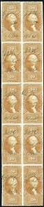 Sale 1110, Lot 1213, First Issue Revenues, Blocks and Record-Size Multiples, Cont. (Scott R95-R102)