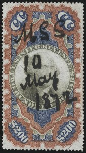 Sale 1110, Lot 1281, Second Issue Revenues