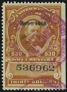 Sale 1110, Lot 1323, Documentary, Cont. (Scott R282a-R286)