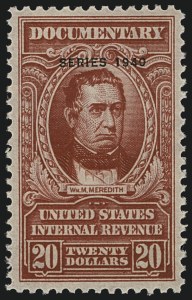 Sale 1110, Lot 1330, Documentary, Cont., Series 1940-Series 1953 (Scott R305A-R653)
