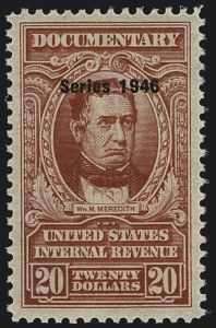 Sale 1110, Lot 1340, Documentary, Cont., Series 1940-Series 1953 (Scott R305A-R653)