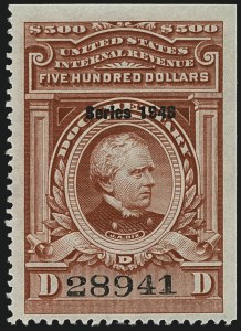 Sale 1110, Lot 1341, Documentary, Cont., Series 1940-Series 1953 (Scott R305A-R653)
